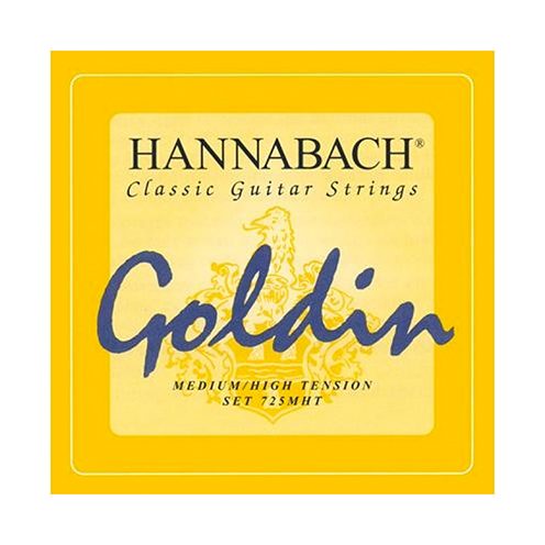 Hannabach Classical Guitar Strings 725MHT Goldin (Medium High Tension) 97850