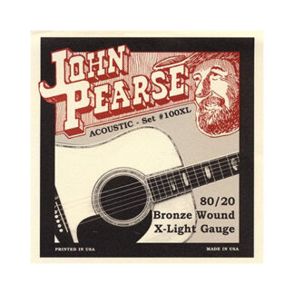 John Pearse 80/20 Bronze Acoustic Guitar Strings (10-47 Gauge) 55600