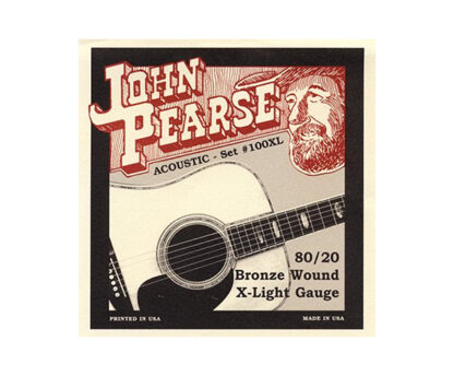 John Pearse 80/20 Bronze Acoustic Guitar Strings (10-47 Gauge) 55600