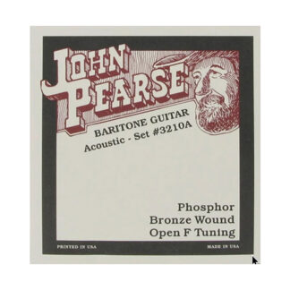 John Pearse Phosphor Bronze Acoustic Baritone Guitar Strings ( 15-62 gauge, F Tuning) 55698