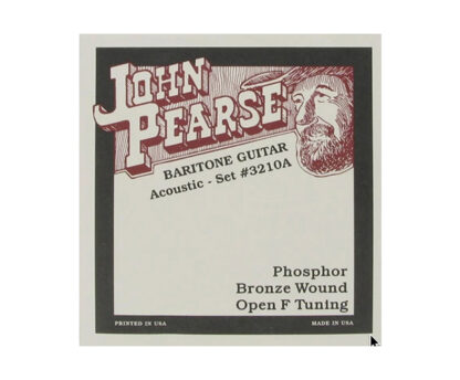 John Pearse Phosphor Bronze Acoustic Baritone Guitar Strings ( 15-62 gauge, F Tuning) 55698