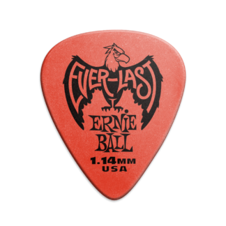 Ernie Ball 1.14 mm Everlast Picks 12 Pack, Red P09194