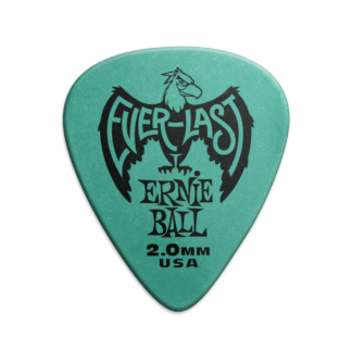 Ernie Ball 2.0 mm Everlast Picks 12 Pack, Teal P09196