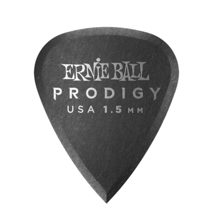 Ernie Ball 1.5 mm Standard Prodigy Picks 6 Pack, Black P09199