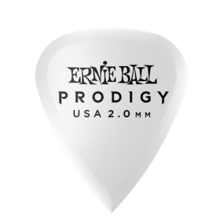 Ernie Ball 2.0 mm Standard Prodigy Picks 6 Pack, White P09202