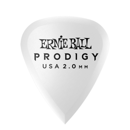 Ernie Ball 2.0 mm Standard Prodigy Picks 6 Pack, White P09202