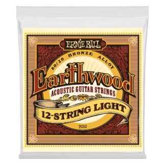 Ernie Ball 2010 Earthwood Light 12-String 80/20 Bronze Acoustic Guitar Strings, (9-46 Gauge)