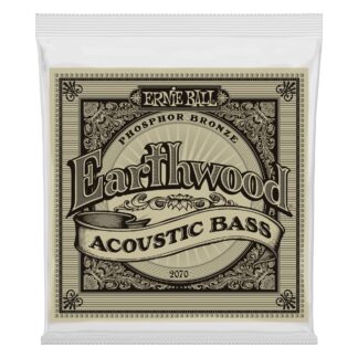 Ernie Ball 2070 Earthwood Phosphor Bronze Acoustic Bass Strings, (45-95 Gauge)