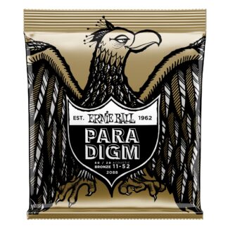 Ernie Ball 2088 Paradigm Light 80/20 Bronze Acoustic Guitar Strings, (11-52 Gauge)