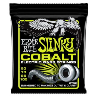 Ernie Ball 2732 Regular Slinky Cobalt Electric Bass Strings, (50-105 Gauge)