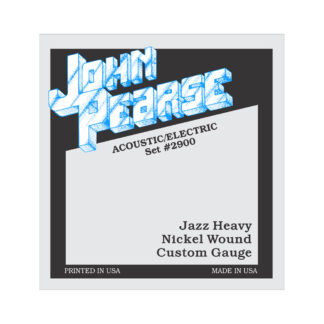 John Pearse 2900 Nickel Acoustic/Electric Jazz Guitar Strings (13-56 Gauge)