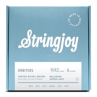 Stringjoy Orbiters Balanced Super Light Coated Nickel Wound Electric Guitar Strings (9-42 Gauge)