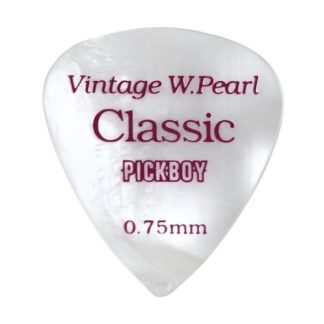 Pickboy Pick – Vintage White Pearl 0.75mm