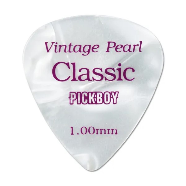 Pickboy Pick – Vintage White Pearl 1.00mm